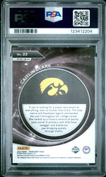 Graded 2024 Panini Prizm Draft Picks Caitlin Clark #22 Student Orientation Ice Rookie RC Basketball Card PSA 10 Gem Mint
