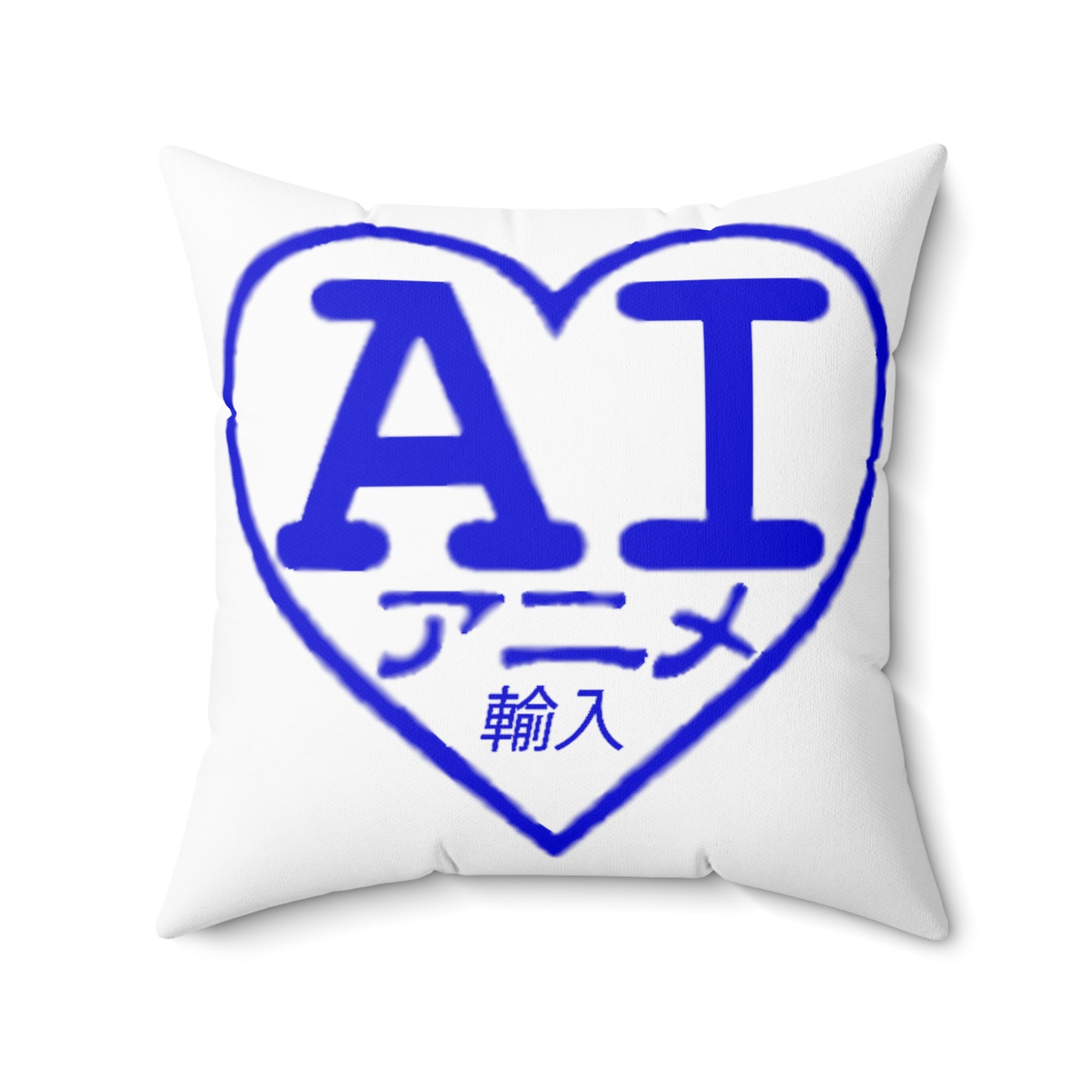 2001 Anime Imports Logo Blue & Japan Spun Polyester Square Pillow