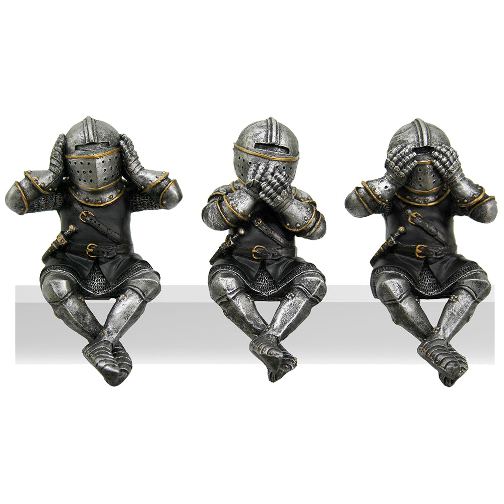 See Hear Speek No Evil Knights - Set of 3 (ONLINE ORDER ONLY)
