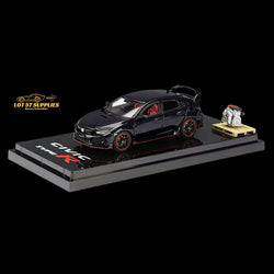 Hobby Japan 2017 Honda Civic Type R FK8 Crystal Blk With Engine Model Display 1:64 HJ641055BK (ONLINE ORDER ONLY)
