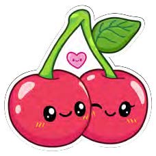Squishable Cherries Sticker (ONLINE ORDER ONLY)
