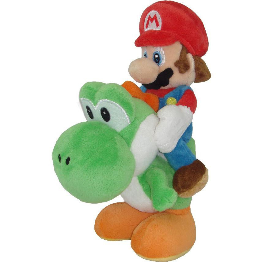 Super Mario Brothers: Mario Riding Yoshi Plush (8") (ONLINE ORDER ONLY)