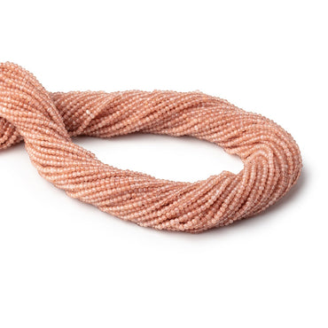 2mm Sunstone micro faceted rondelles 13 inch 200 beads AAA (ONLINE ORDER ONLY)