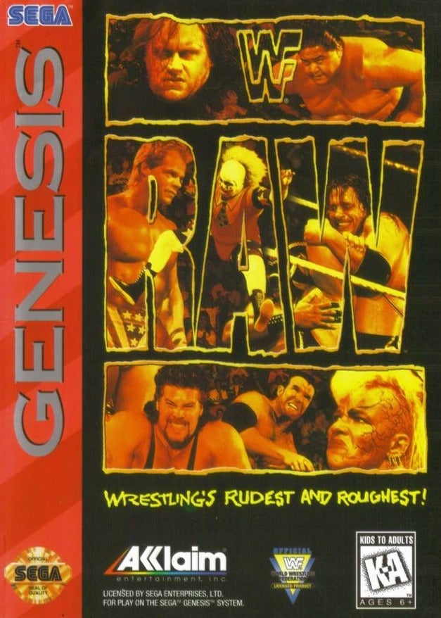 WWF Raw (Sega Genesis) (ONLINE ORDER ONLY)