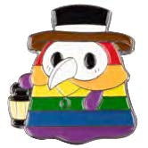 Squishable Plague Doctor - Pride Enamel Pin (ONLINE ORDER ONLY)