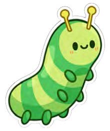 Squishable Caterpillar Sticker (ONLINE ORDER ONLY)
