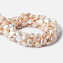 12.5-13.5mm Peach Coin Freshwater Pearl 16 inch 28 pieces (ONLINE ORDER ONLY)