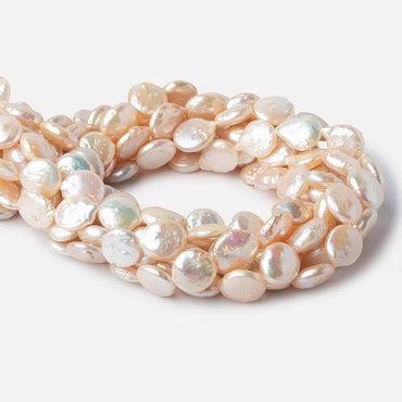 12.5-13.5mm Peach Coin Freshwater Pearl 16 inch 28 pieces (ONLINE ORDER ONLY)