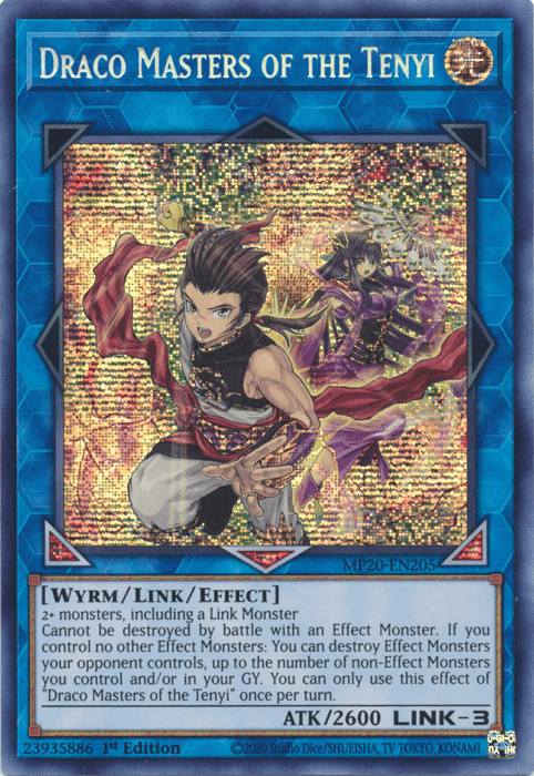 Draco Masters of the Tenyi [MP20-EN205] Prismatic Secret Rare (ONLINE ORDER ONLY)