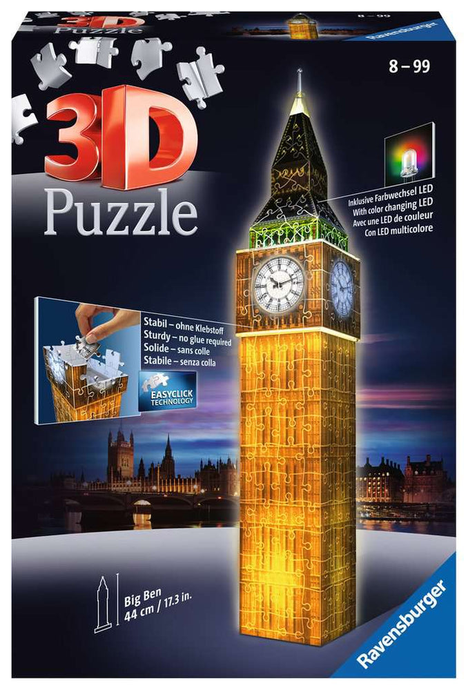 Puzzle: 3D Puzzle - Big Ben Light Up (ONLINE ORDER ONLY)