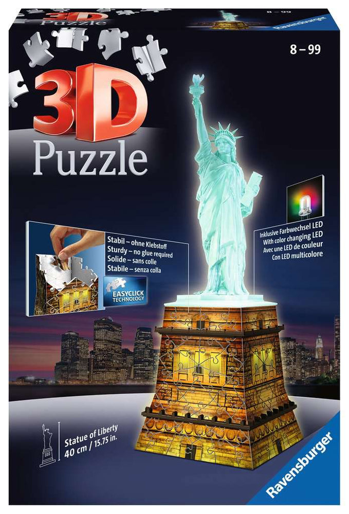 Puzzle: 3D Puzzle - Statue of Liberty Night Edition (ONLINE ORDER ONLY)