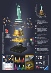 Puzzle: 3D Puzzle - Statue of Liberty Night Edition (ONLINE ORDER ONLY)