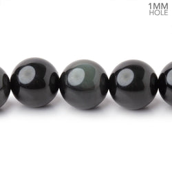 12.5mm Rainbow Obsidian Plain Round 16 inch 33 Beads 1mm Hole A (ONLINE ORDER ONLY)