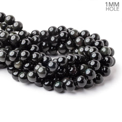 12.5mm Rainbow Obsidian Plain Round 16 inch 33 Beads 1mm Hole A (ONLINE ORDER ONLY)