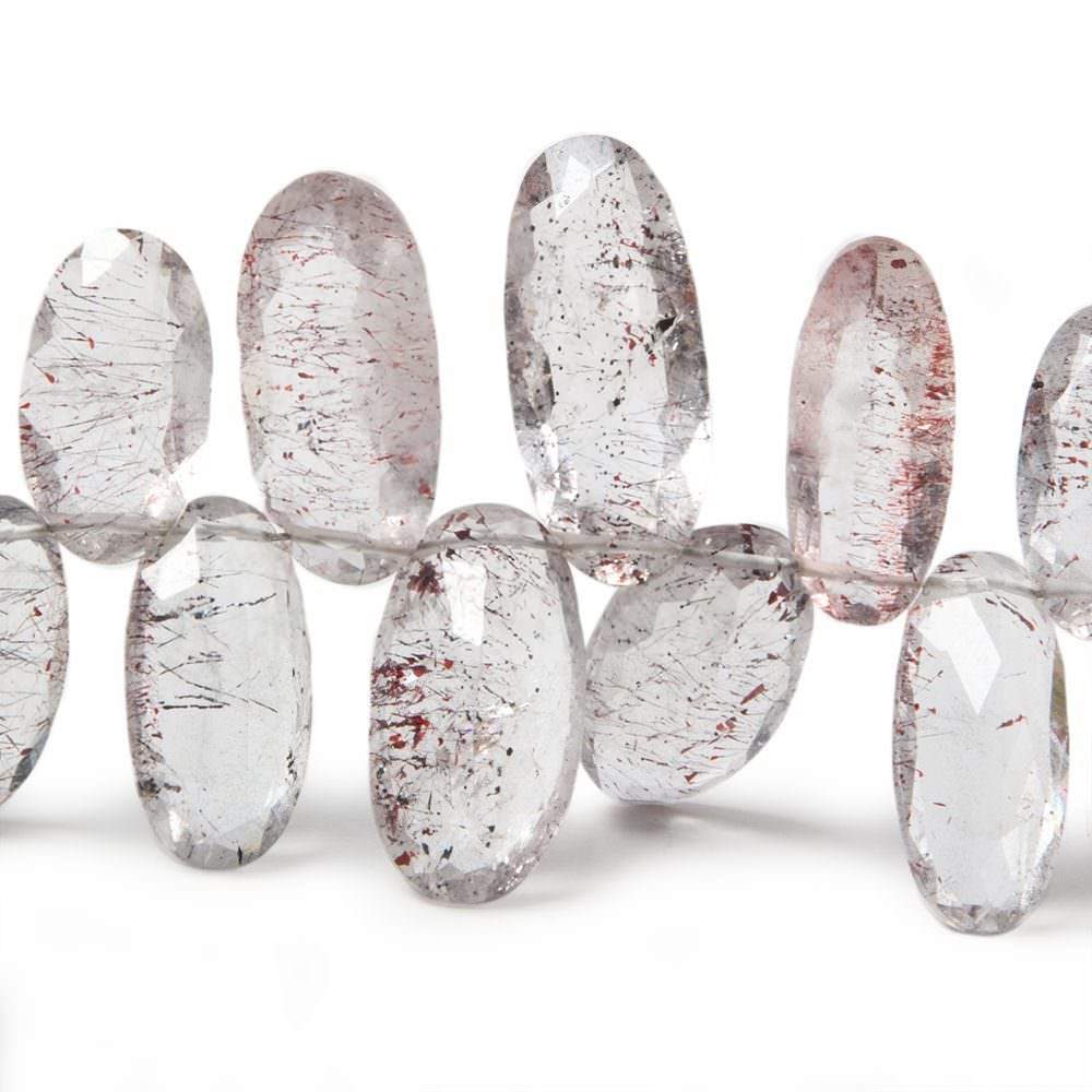12.5x7.5-22x9.5mm Moss Amethyst Pavilion Faceted Ovals 4.5 inch 21 Beads (ONLINE ORDER ONLY)