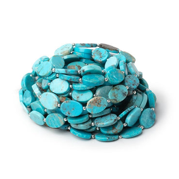 12.5x8.5-14x10mm Sleeping Beauty Turquoise Plain Ovals 20 inch 33 Beads AA (ONLINE ORDER ONLY)