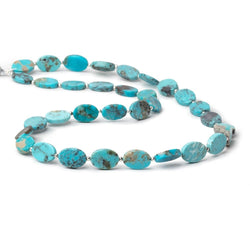 12.5x8.5-14x10mm Sleeping Beauty Turquoise Plain Ovals 20 inch 33 Beads AA (ONLINE ORDER ONLY)