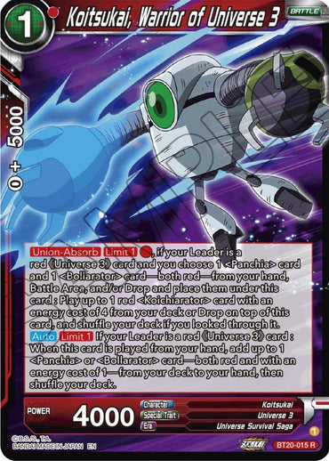 Koitsukai, Warrior of Universe 3 (BT20-015) [Power Absorbed] (ONLINE ORDER ONLY)