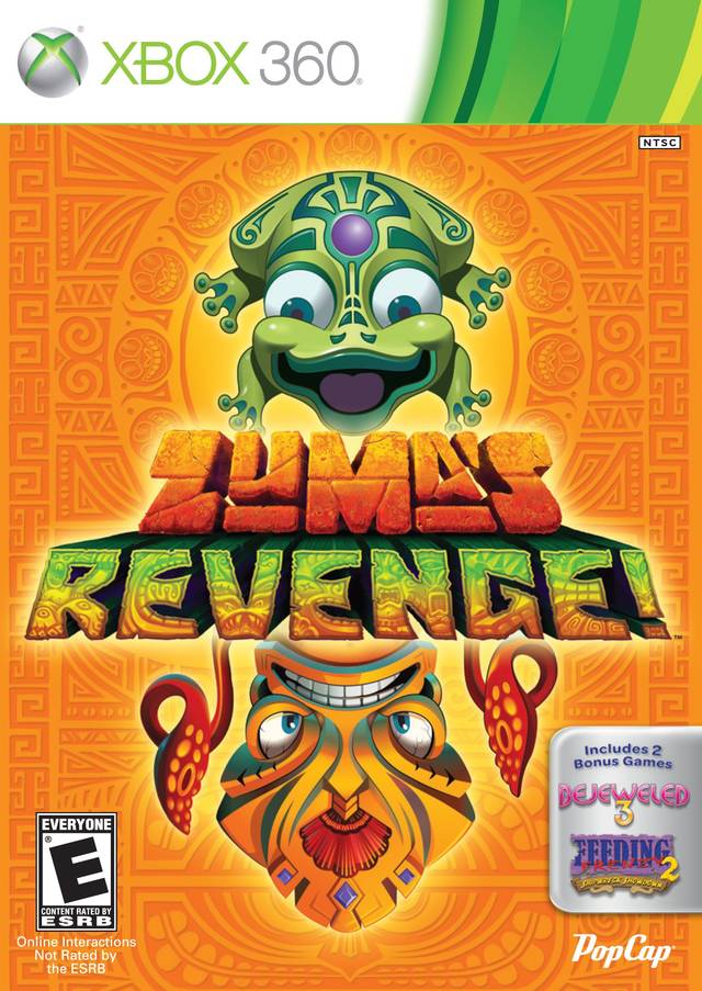 Zuma's Revenge + Bejeweled 3 + Feeding Frenzy 3 (Xbox 360) (ONLINE ORDER ONLY)