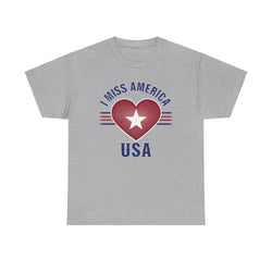 "I Miss America" Heart Unisex Heavy Cotton Tee (ONLINE ORDER ONLY)