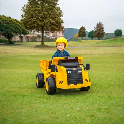 12V CAT Electric Dump Truck 1 Seater Ride-On (ONLINE ORDER ONLY)