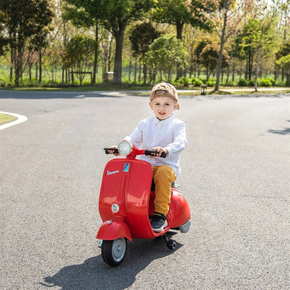 12V Kids' Vespa Electric Ride-On Scooter (ONLINE ORDER ONLY)