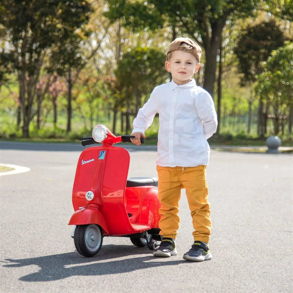12V Kids' Vespa Electric Ride-On Scooter (ONLINE ORDER ONLY)