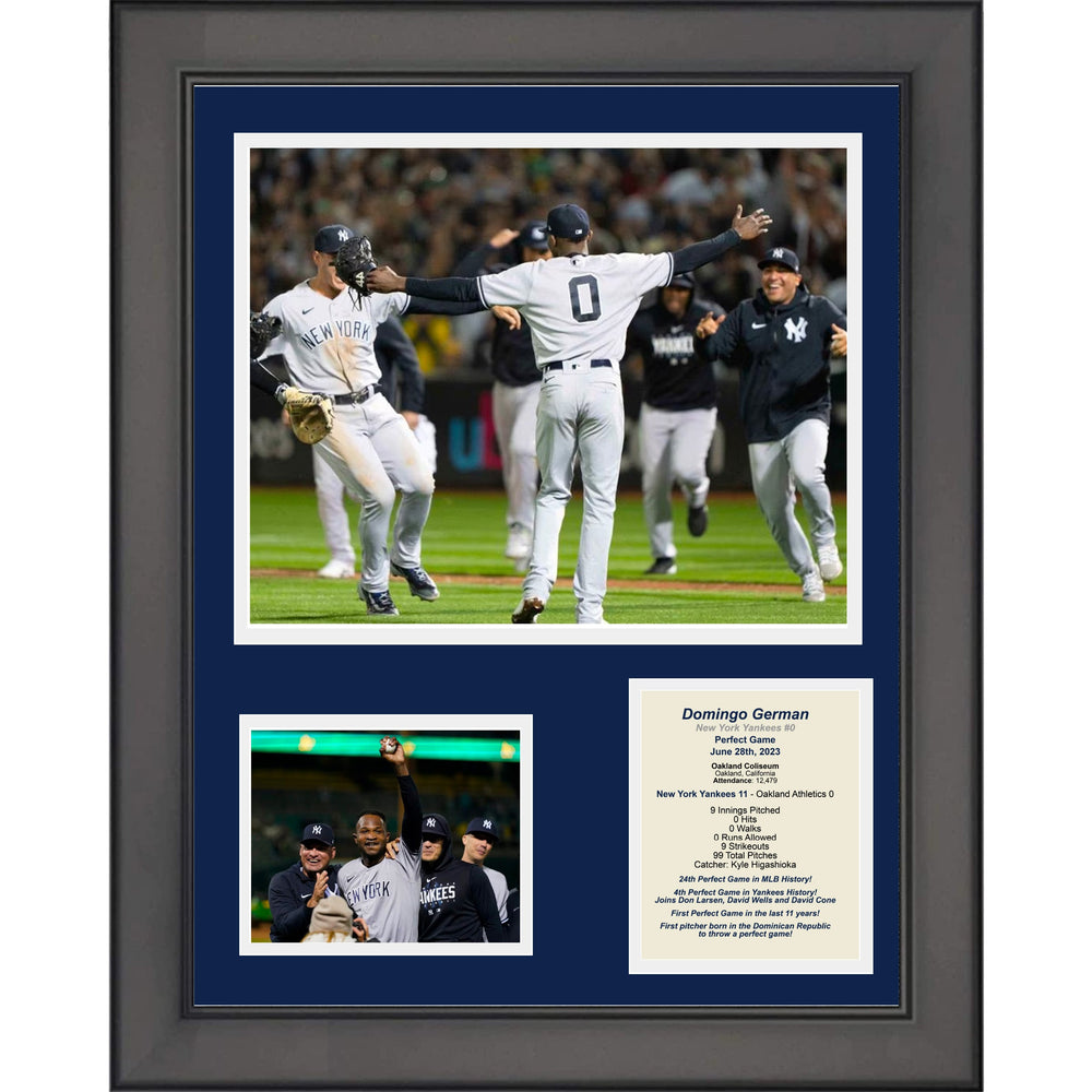 Framed Domingo German Perfect Game New York Yankees 11"x14" Baseball Three Photo Collage (ONLINE ORDER ONLY)
