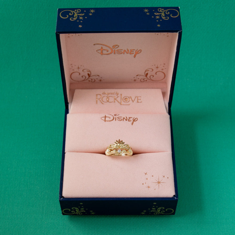 Disney X RockLove DISNEY ALADDIN Jasmine Lotus Stacker Rings (ONLINE ORDER ONLY)