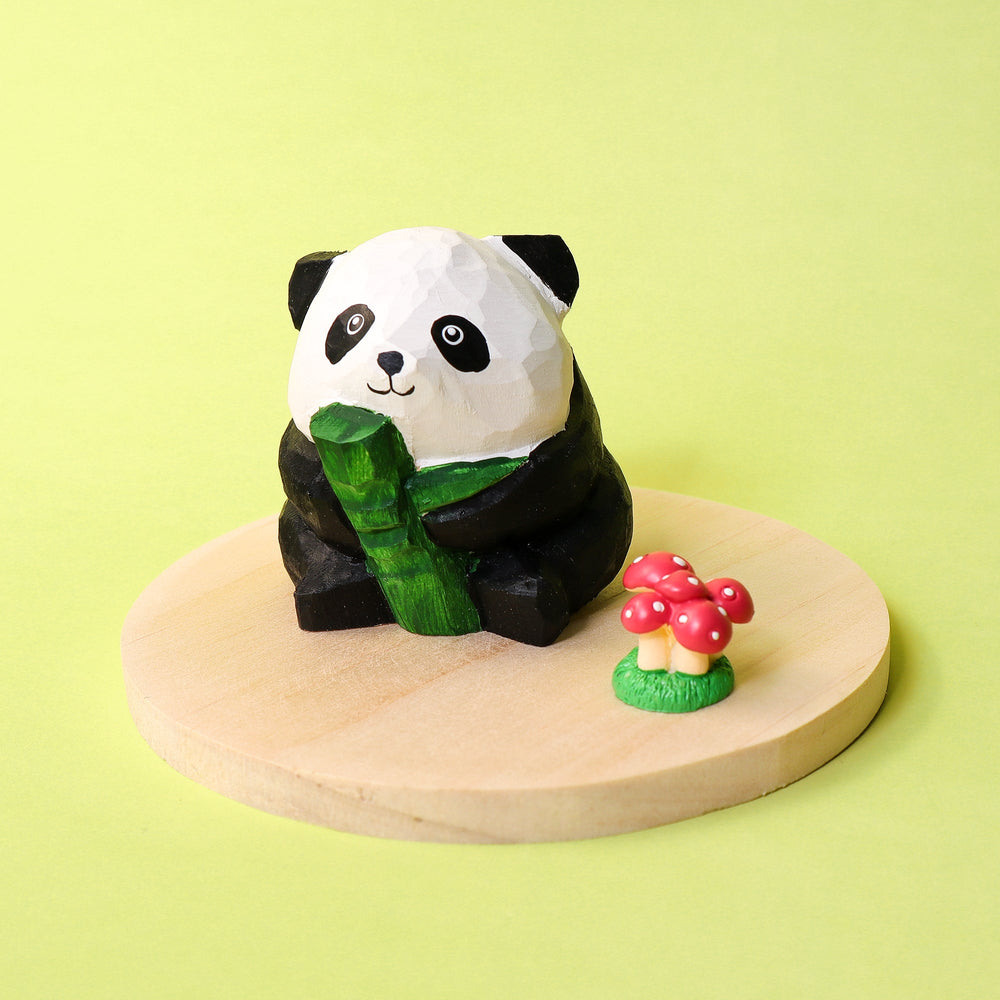 Paint Your Own Wooden Panda Kit – Hand-Carved DIY Painting Craft with Accessories, Cute Decor for Panda Lovers (ONLINE ORDER ONLY)