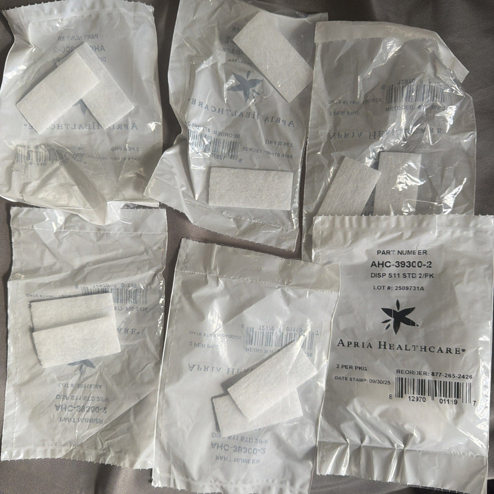 6 Pkgs Apria ResMed Felt Filter AHC-393-2 New Sealed Total Qty 12 (ONLINE ORDER ONLY)