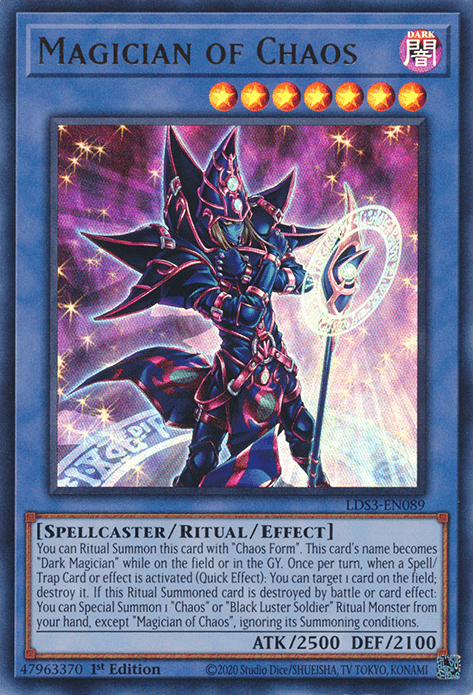 Magician of Chaos [LDS3-EN089] Ultra Rare (ONLINE ORDER ONLY)