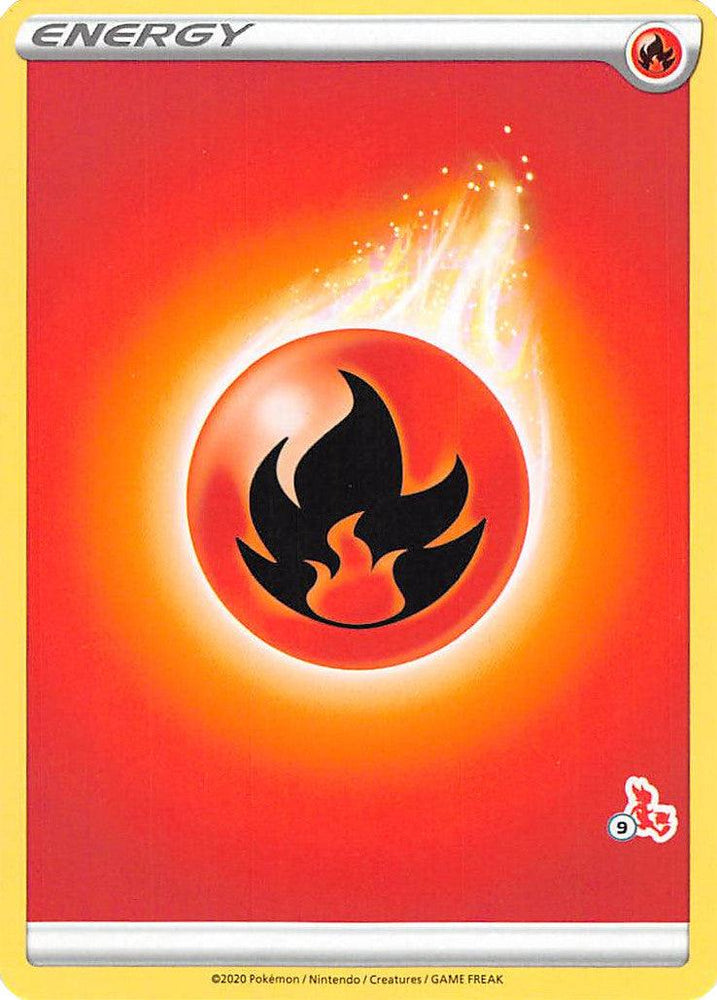Fire Energy (Cinderace Stamp #9) [Battle Academy 2022] (Online Only)