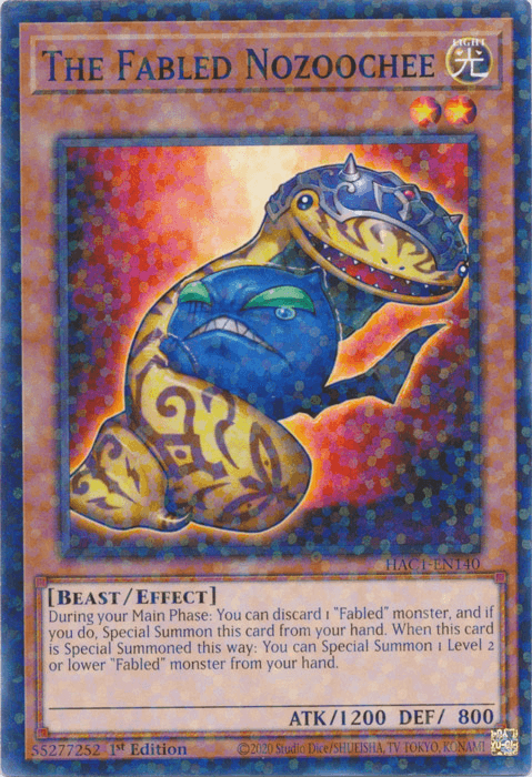 The Fabled Nozoochee (Duel Terminal) [HAC1-EN140] Common (ONLINE ORDER ONLY)