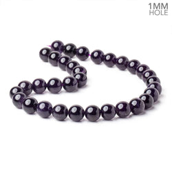 12mm Amethyst Plain Round Beads 15 inch 32 pieces AAA 1mm Hole (ONLINE ORDER ONLY)