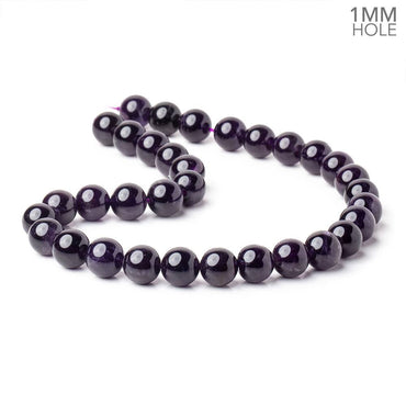12mm Amethyst Plain Round Beads 15 inch 32 pieces AAA 1mm Hole (ONLINE ORDER ONLY)