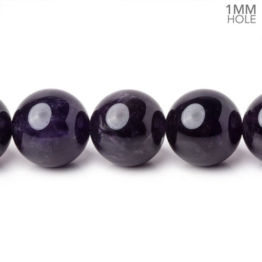 12mm Amethyst Plain Round Beads 15 inch 32 pieces AAA 1mm Hole (ONLINE ORDER ONLY)