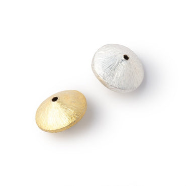 12mm Brushed Disc Bead Set of 4 (ONLINE ORDER ONLY)