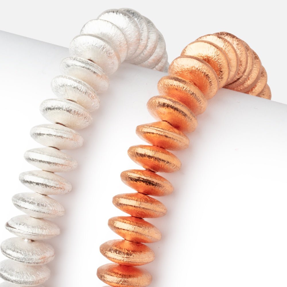 12mm Brushed Disc Beads (ONLINE ORDER ONLY)