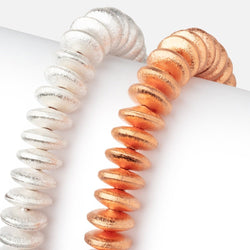 12mm Brushed Disc Beads (ONLINE ORDER ONLY)