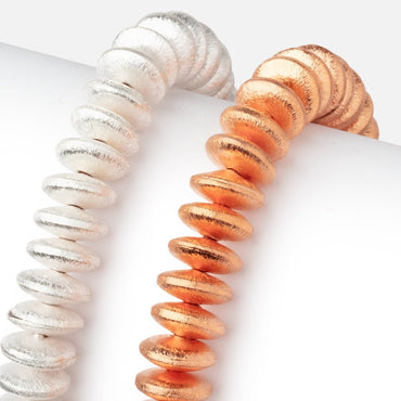 12mm Brushed Disc Beads (ONLINE ORDER ONLY)