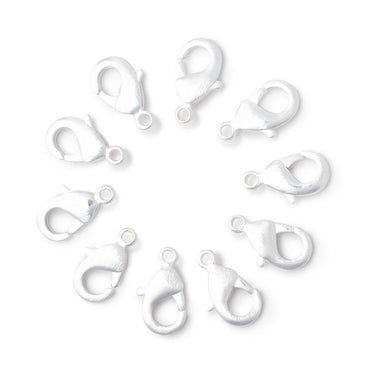 12mm Brushed Lobster Clasp Set of 10 Pieces (ONLINE ORDER ONLY)