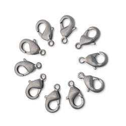 12mm Brushed Lobster Clasp Set of 10 Pieces (ONLINE ORDER ONLY)