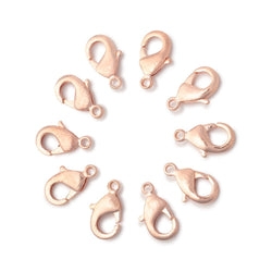 12mm Brushed Lobster Clasp Set of 10 Pieces (ONLINE ORDER ONLY)
