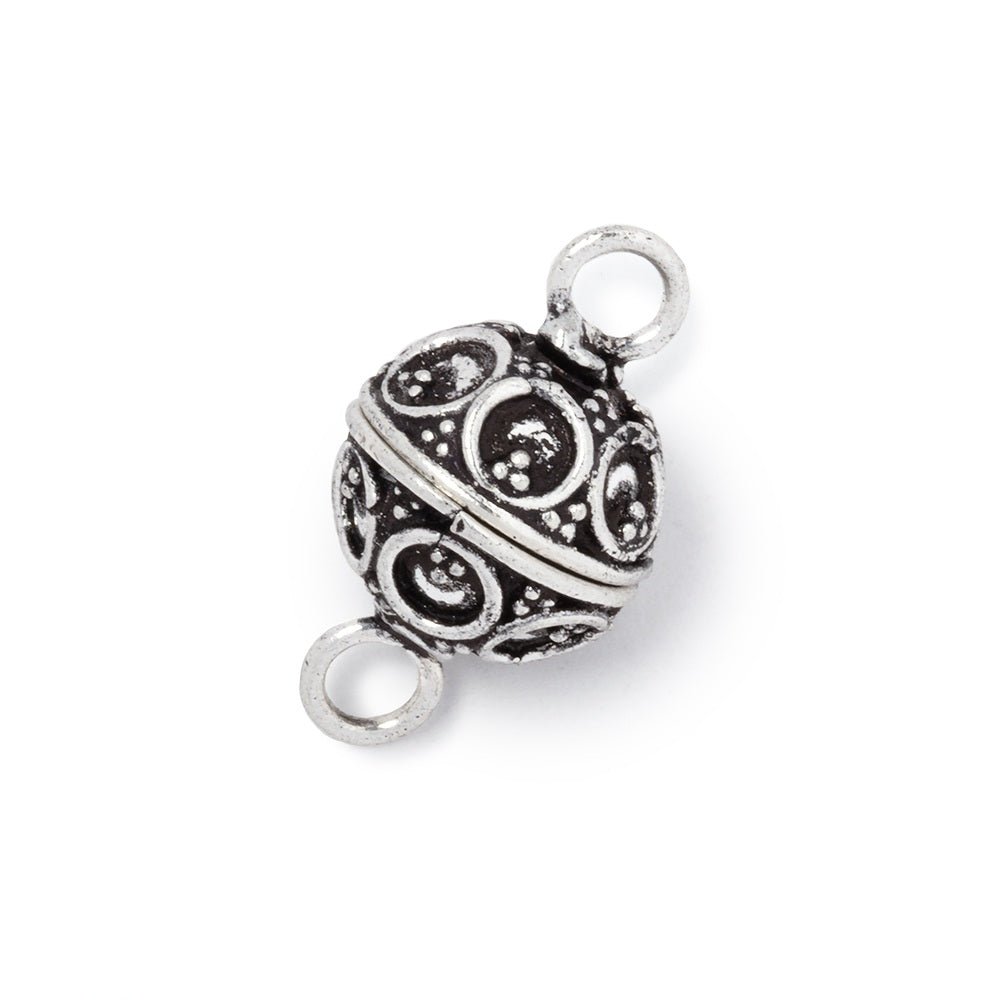 12mm Circle & Miligrain Magnetic Clasp 1 piece (ONLINE ORDER ONLY)