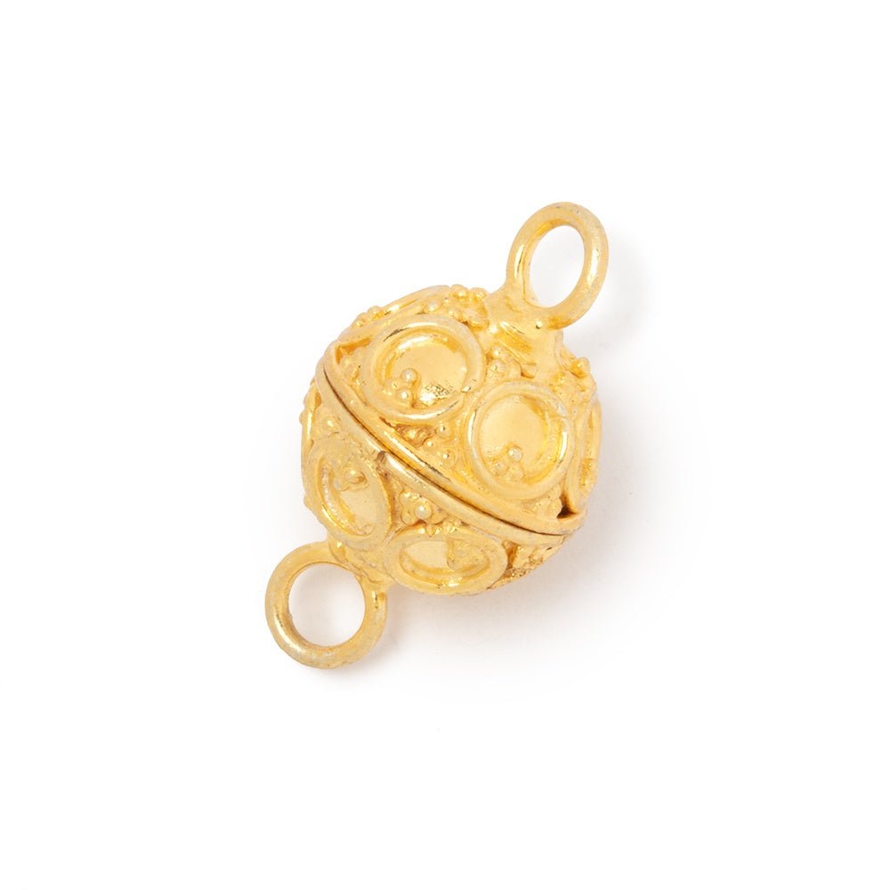 12mm Circle & Miligrain Magnetic Clasp 1 piece (ONLINE ORDER ONLY)