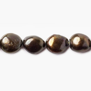 12mm Cocoa Brown Baroque Pearl, 15 inch, 31 pieces (ONLINE ORDER ONLY)
