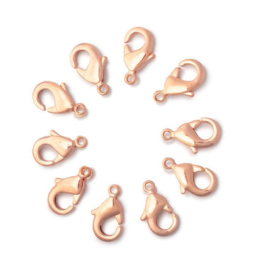12mm Copper Lobster Clasp 10 pieces (ONLINE ORDER ONLY)