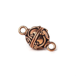 12mm Copper Moroccan Round Magnetic Clasp Set of 2 (ONLINE ORDER ONLY)