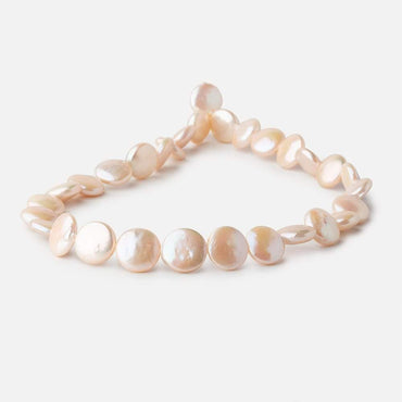12mm Creamy Peach Coin Freshwater Pearl 15 inch 30 pieces (ONLINE ORDER ONLY)